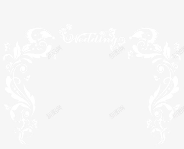 白色藤蔓花纹背景婚礼png免抠素材_88icon https://88icon.com 婚礼 白色 背景 花纹 藤蔓