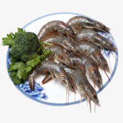 新鲜海虾素材