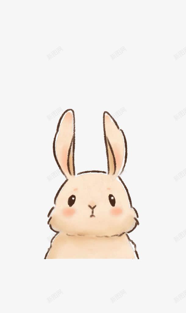 长耳朵兔子png免抠素材_88icon https://88icon.com 兔宝宝 兔年 可爱卡通兔兔 手绘水彩图 简笔画五官素材 简笔画法素材 粉粉兔