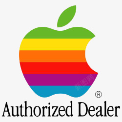 苹果标识彩色苹果IPHONElogo图标高清图片