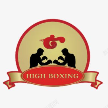 打拳男人健身俱乐部logo图标图标