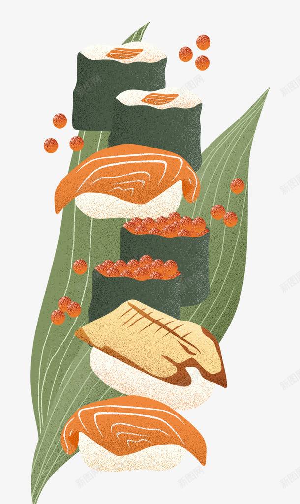 手绘舌尖上日料寿司png免抠素材_88icon https://88icon.com 和风 寿司 手绘 日料 日料手绘 生鱼片 舌尖上的美食