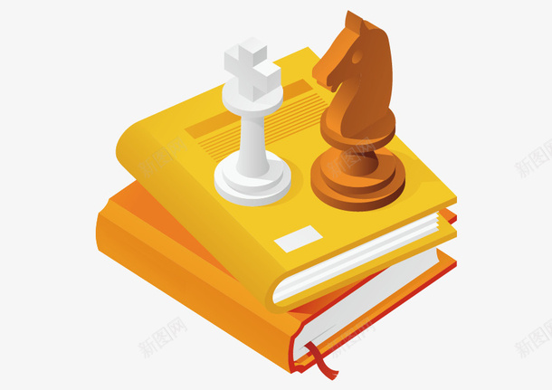 书本国际象棋矢量图ai免抠素材_88icon https://88icon.com 书本 国际象棋 橘色 矢量图