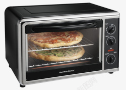 烤披萨烤披萨的微波炉高清图片