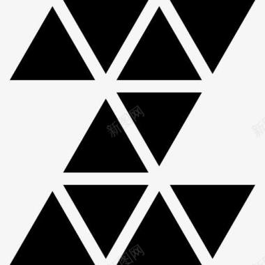 字母个性Z多边形字母Z小三角形图标图标