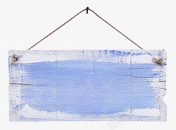 蓝色油漆木板背景图片蓝色带白色油漆痕迹挂着的木板实高清图片