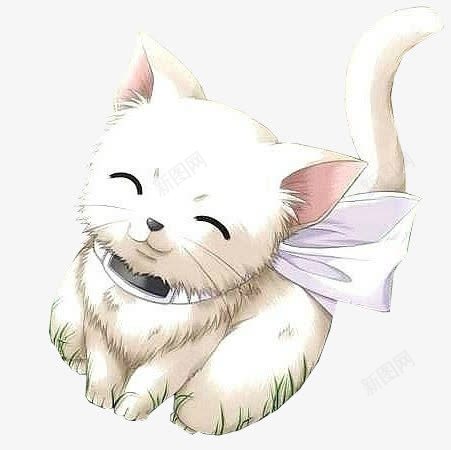 卡通笑脸猫咪png免抠素材_88icon https://88icon.com 卡通 歪头猫咪 猫咪 笑脸