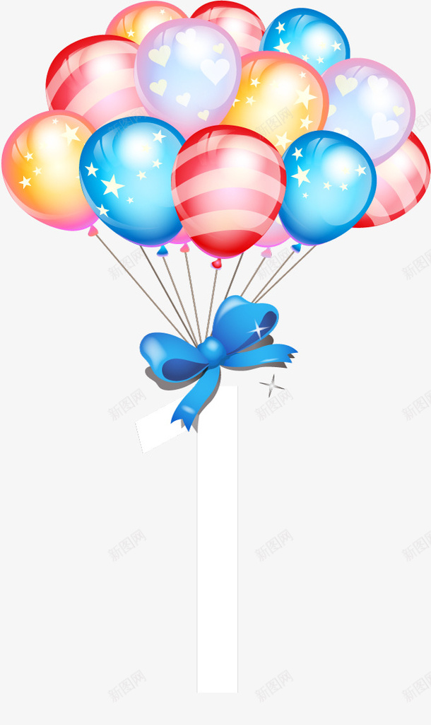 生日彩色气球png免抠素材_88icon https://88icon.com 彩色 数字 气球 气球墙 生日布置 蝴蝶结 鼠