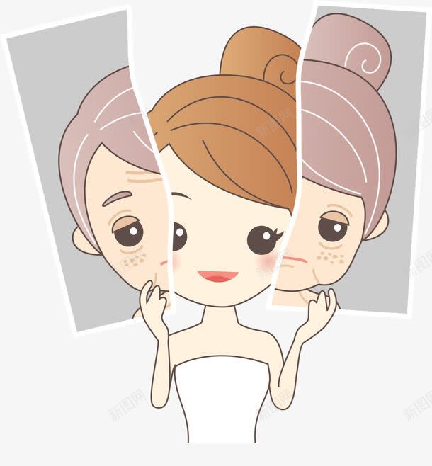 卡通整形女性png免抠素材_88icon https://88icon.com 医院 卡通女性 改造 整形 美丽 美容 脸部护理