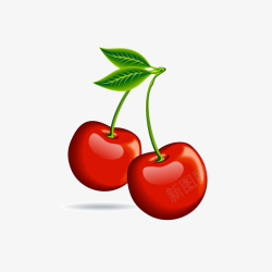 红色樱桃红色水果美国车厘子矢量图高清图片