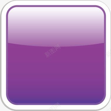 圆角五角星手绘紫色卡片边框图标图标