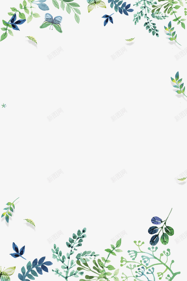 手绘画树叶草装饰边框psd免抠素材_88icon https://88icon.com 叶子装饰边框 小清新 工笔树叶 手绘画 手绘花草 树叶边框 树枝边框 飘扬框 飘扬边框