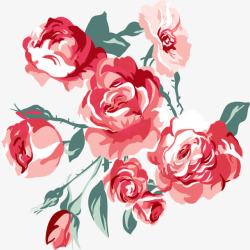 唯美玫瑰花装饰图案素材
