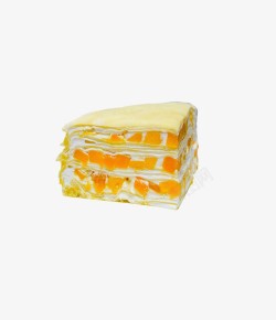 芒果盒子蛋糕芒果千层蛋糕高清图片