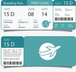登机牌欧式航班机票登机牌高清图片
