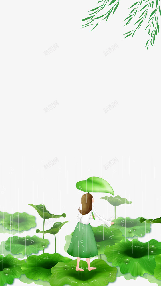 二十四节气之立夏荷塘赏荷主题边png免抠素材_88icon https://88icon.com 中国节气 二十四节气 二十四节气之立夏荷塘赏荷主题边框免费下载 传统节日 夏天 夏季 手绘 立夏 荷花 边框