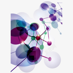 有阴影紫色有阴影物理分子圆球高清图片