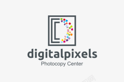 大写字母D方形的字母logo矢量图图标高清图片