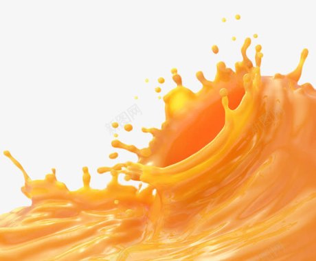 飞溅的橘子汁红色果汁飞溅图标图标