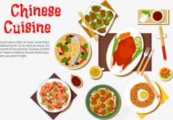 多菜品宣传海报中国菜式高清图片