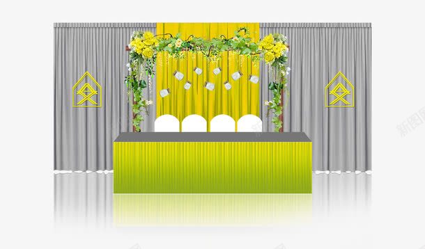 签到区效果图png免抠素材_88icon https://88icon.com 婚礼 效果图 灰色 签到区效果图图片下载 签到区效果图模板下载 签到台 设计 黄色