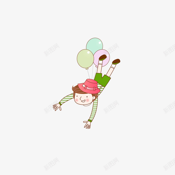 卡通气球男孩png免抠素材_88icon https://88icon.com 儿童 卡通 卡通气球 孩子 彩色气球 手绘气球 气球 涂鸦 男孩 空中的气球
