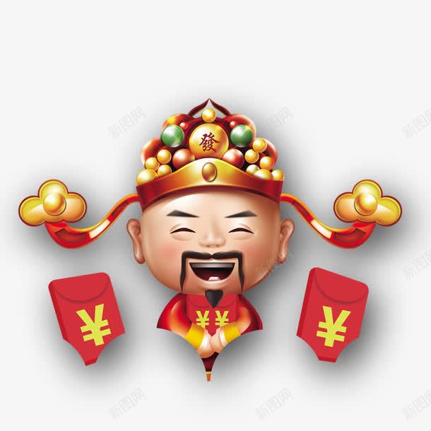 财神送红包png免抠素材_88icon https://88icon.com 发红包 红包 财神 送红包