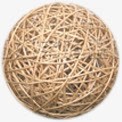 草编织的圆球婚礼素材