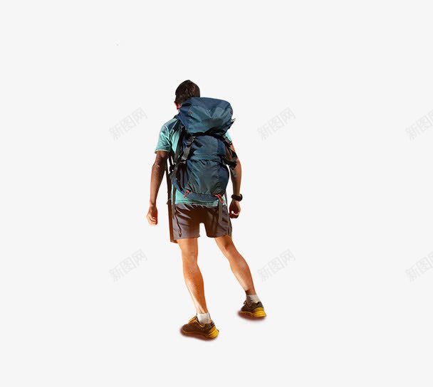 背背包的人png免抠素材_88icon https://88icon.com 户外 海报 登山 背背包的人