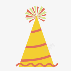 寿星黄色生日帽子高清图片
