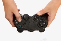 黑色提交按钮手操作游戏机遥控器高清图片