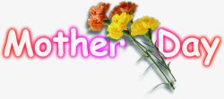 母亲节快乐花朵字母素材