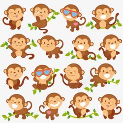猴年卡通卡通小猴子高清图片