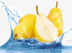 美味梨汁健康饮品海报素材