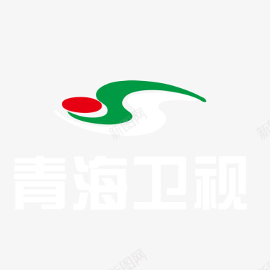 青海日月山彩色青海卫视logo标志图标图标