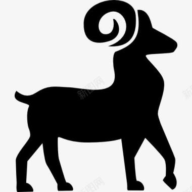 象豹动物图案白羊座的符号图标图标