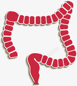 肠子卡通矢量图素材
