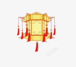 红色宫灯中国风元素装饰素材