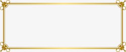 高贵金色服装边框金色线条边框高清图片