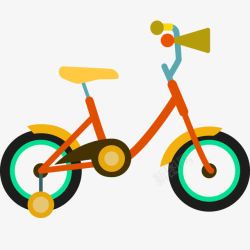 玩具车海报彩色自行车高清图片