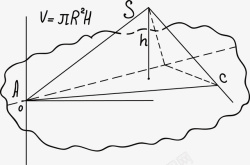 手写数学方程式三角手绘类方程式高清图片