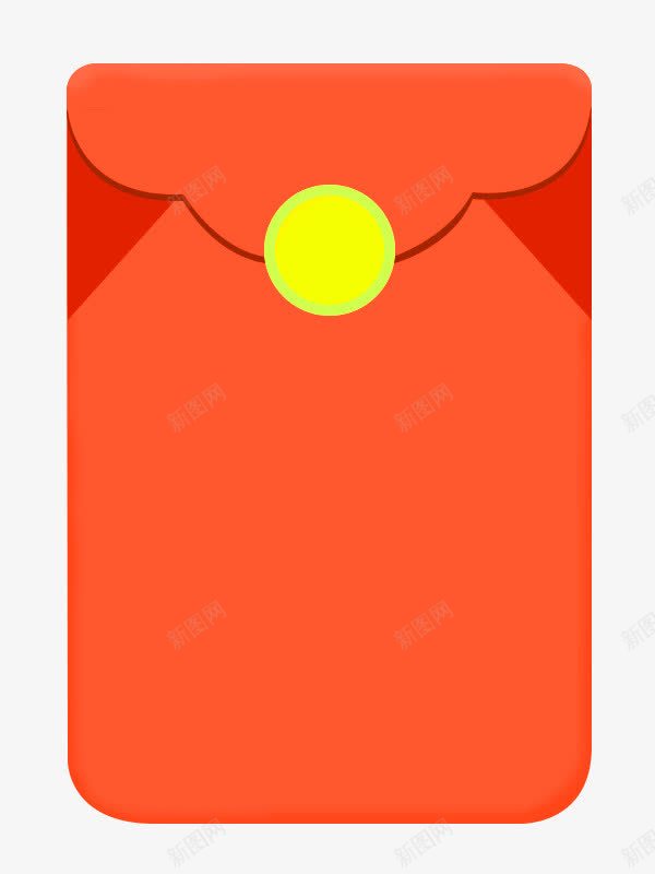 橙色简约红包装饰图案png免抠素材_88icon https://88icon.com 橙色 简约 红包 装饰图案