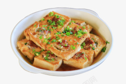 地方风味潮汕传统家常菜酿豆腐高清图片