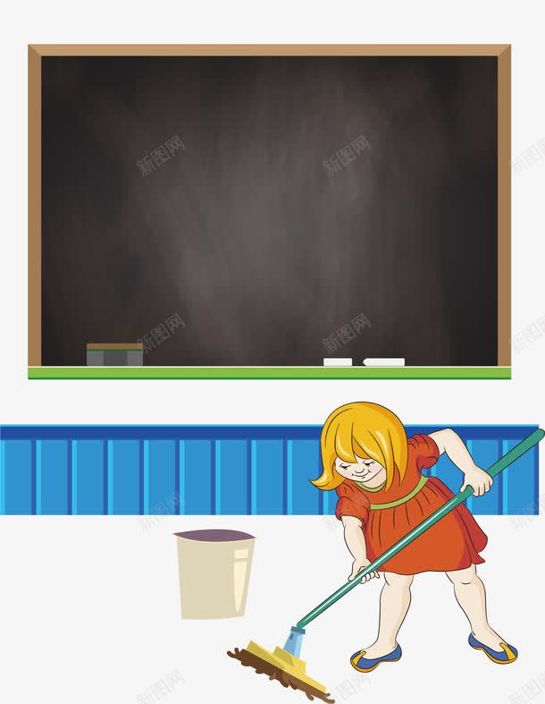 学生打扫教室png免抠素材_88icon https://88icon.com 劳动 女生 学生 打扫卫生 打扫房间 打扫教室 拖地 拖地擦地 教室 讲台 黑板