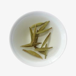 产品实物白毫银针茶水素材