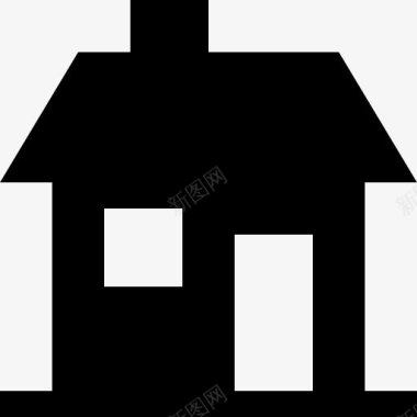 黑色房子家图标图标