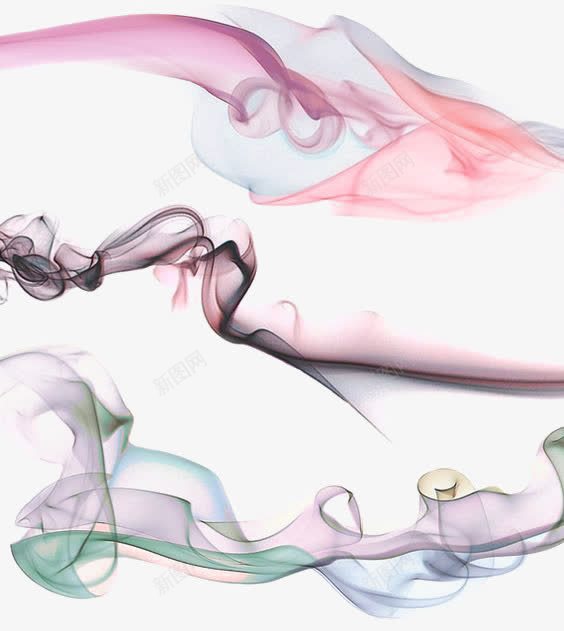 彩色烟雾png免抠素材_88icon https://88icon.com 效果 朦胧 柔美线条 氛围 炫光 烟气 烟雾 烟雾效果