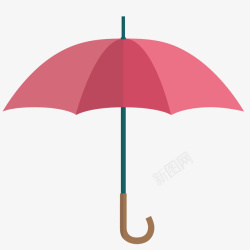 粉色雨伞矢量图素材
