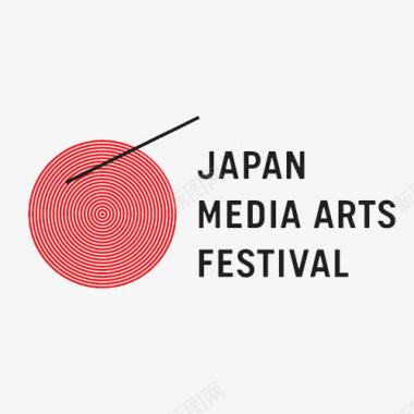 火鸡字母日本媒体艺术节标志图标图标