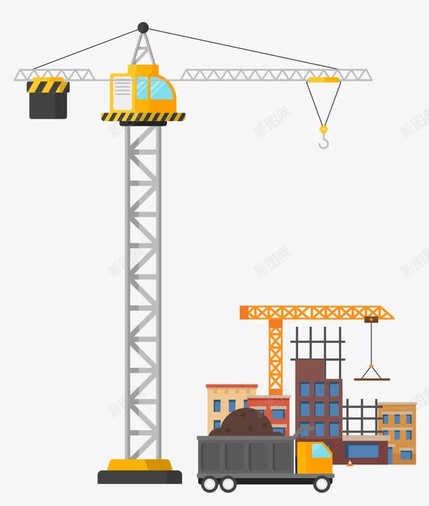 卡通建筑工地png免抠素材_88icon https://88icon.com 卡通工地 安全帽 安全施工 工人 工地 工地塔吊 建筑塔吊 建筑工人